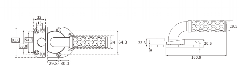 彎管把手尺寸-歐拓